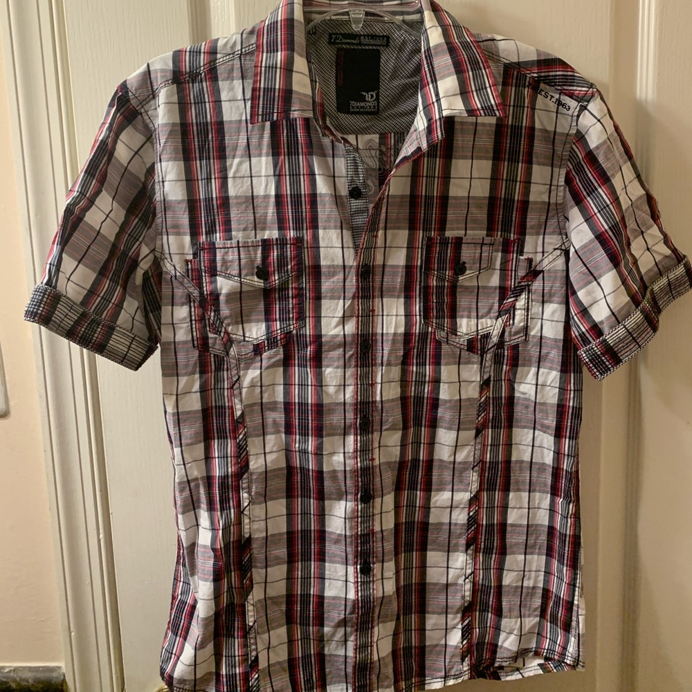7 Diamonds Shirt sz S-M, NWOT $79.00